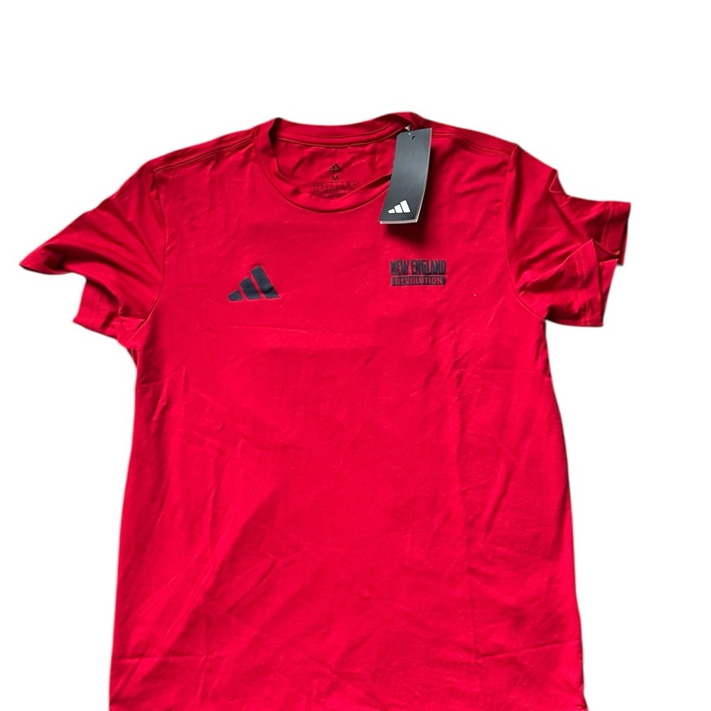 adidas Red Short Sleeve Athletic Tee - New England